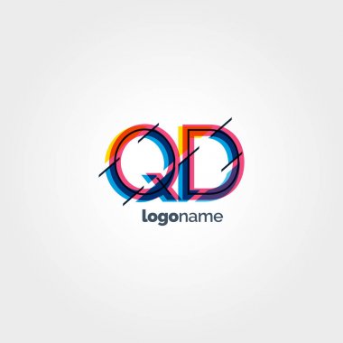 Bağlı Qd harf logo