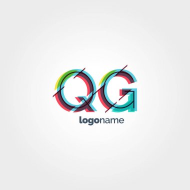 Bağlı Qg harf logo