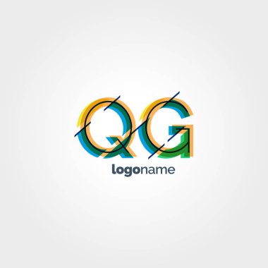 Bağlı Qg harf logo