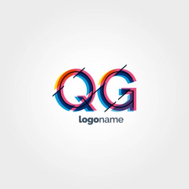 Bağlı Qg harf logo