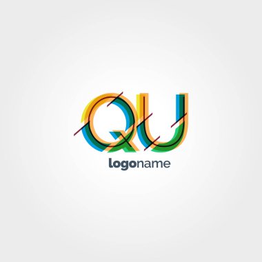 Qu harf logo bağlı