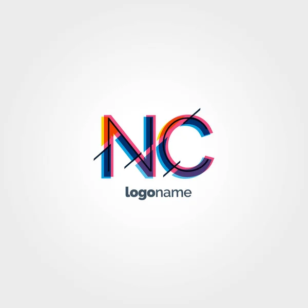 NC tarka levelek logó — Stock Vector