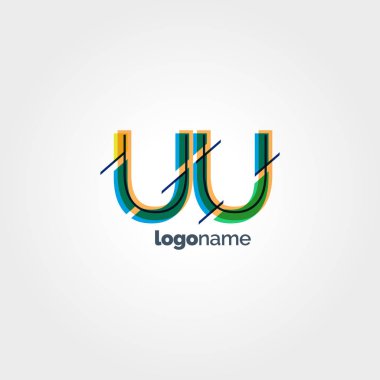 Uu harf logo bağlı  