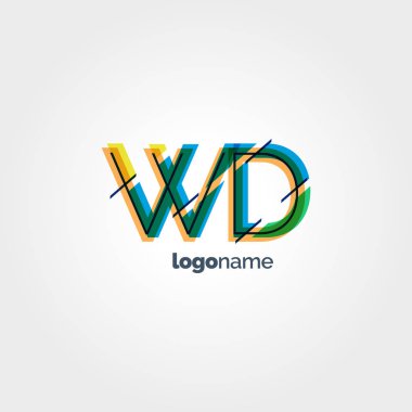 Bağlı Wd harf logo  