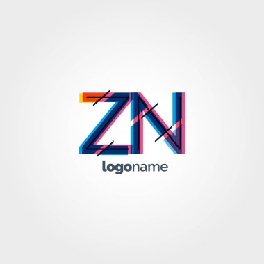 Bağlı Zn harf logo