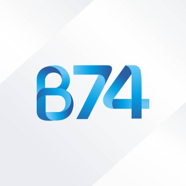 harf ve rakam logo B74