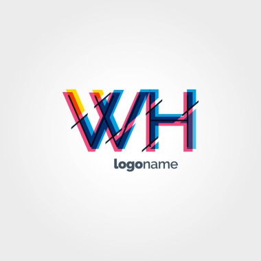 Bağlı Wh harf logo  