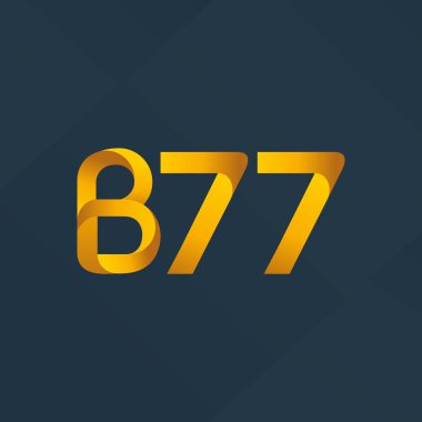 harf ve rakam logo B77