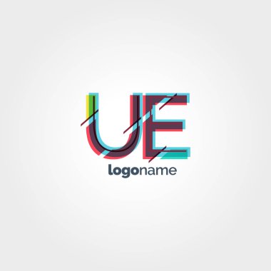 Bağlı Ue harf logo  