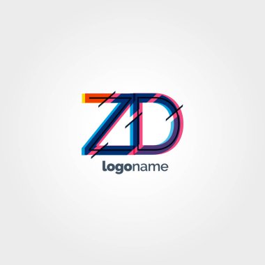 Bağlı Zd harf logo