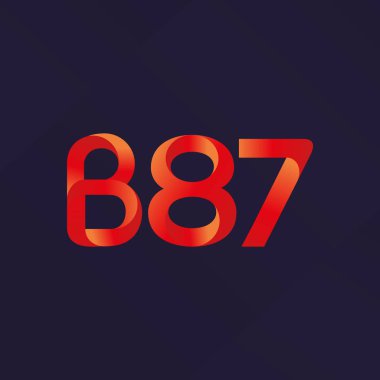 harf ve rakam logo B87