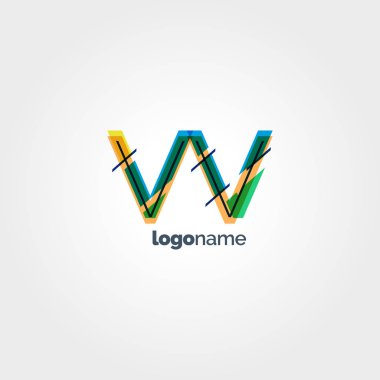 VV harf logo bağlı  