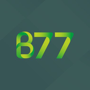 harf ve rakam logo B77