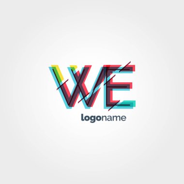 Aramızda bir bağ oluştu harf logo  