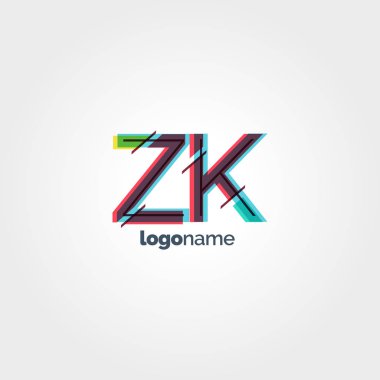 ZK harf logo bağlı