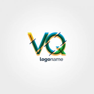 VQ harf logo bağlı  