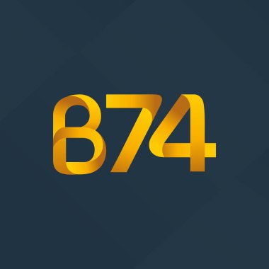 harf ve rakam logo B74