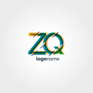 Bağlı Zq harf logo