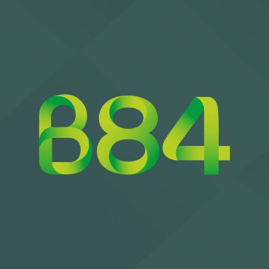 harf ve rakam logo B84