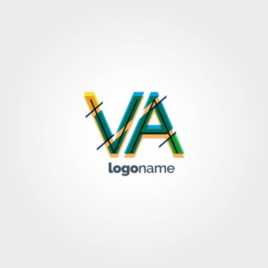 Bağlı Va harf logo  