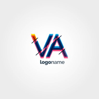 Bağlı Va harf logo  