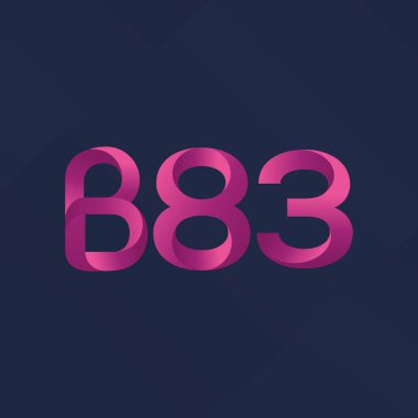 harf ve rakam logo B83