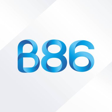 harf ve rakam logo B86