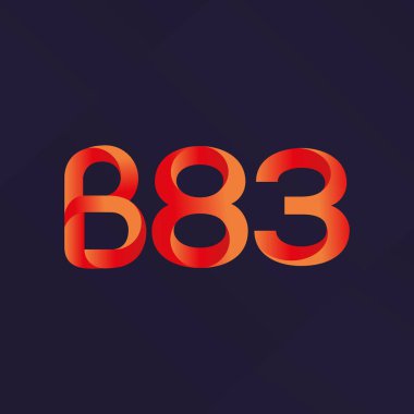 harf ve rakam logo B83