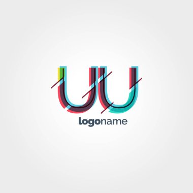 Uu harf logo bağlı  