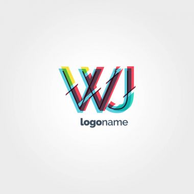 Bağlı Wj harf logo  