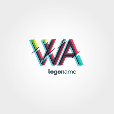 Bağlı Wa harf logo  