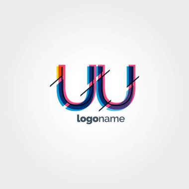 Uu harf logo bağlı  