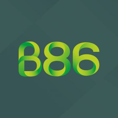 harf ve rakam logo B86
