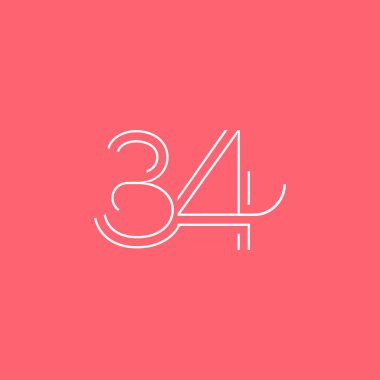 basamak çağdaş numarası 34 logosu