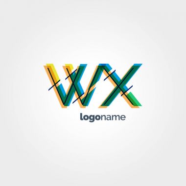 Bağlı Wx harf logo  