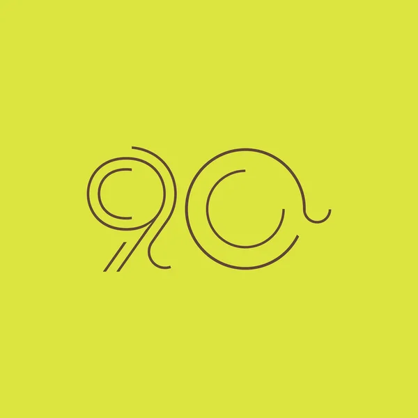 Chiffre contemporain logo de l'entreprise — Image vectorielle