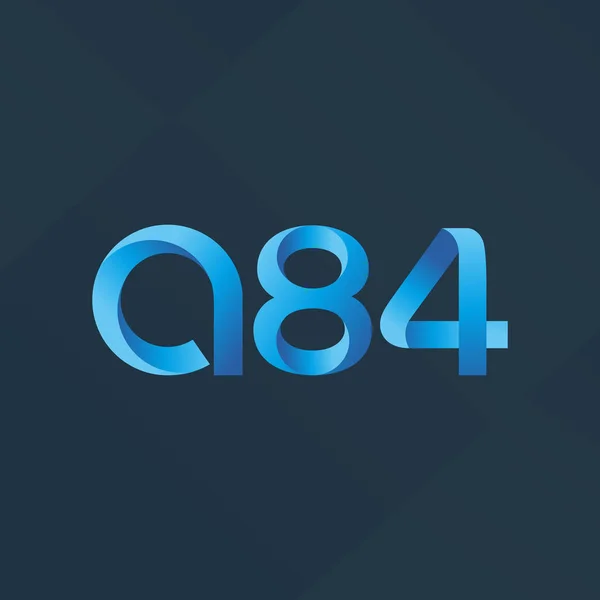 Γράμμα και αριθμός λογότυπο Α84 — Διανυσματικό Αρχείο