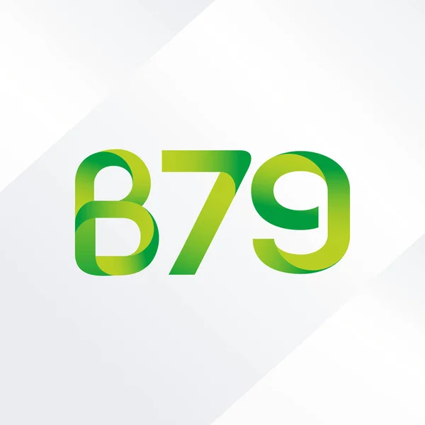 文字と数字のロゴ B79 — ストックベクタ