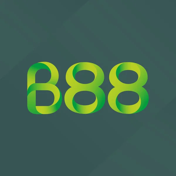 Logotipo da letra e do dígito B88 —  Vetores de Stock