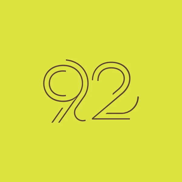Chiffre contemporain logo de l'entreprise — Image vectorielle