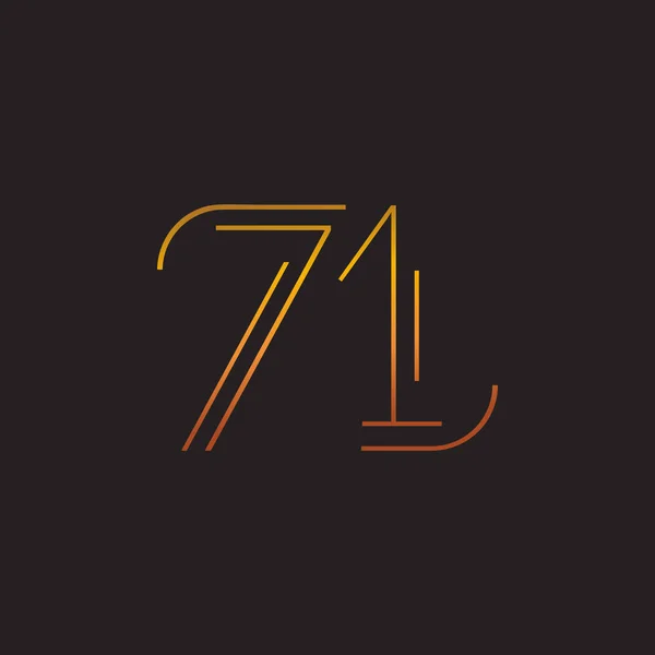 Dígitos logotipo contemporáneo de la empresa — Archivo Imágenes Vectoriales