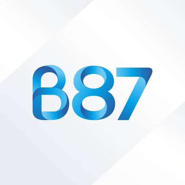 字母与数字标志 B87 — 图库矢量图片
