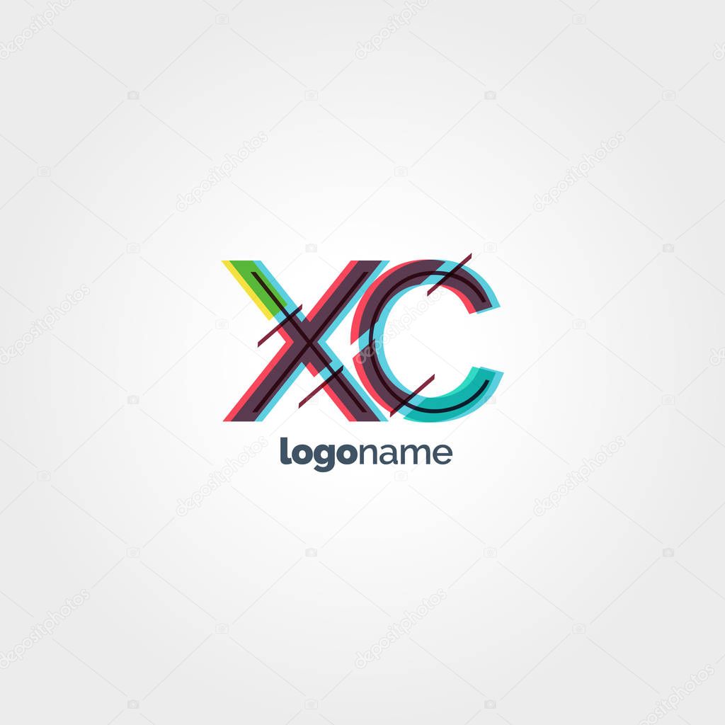 XC connected letters logo