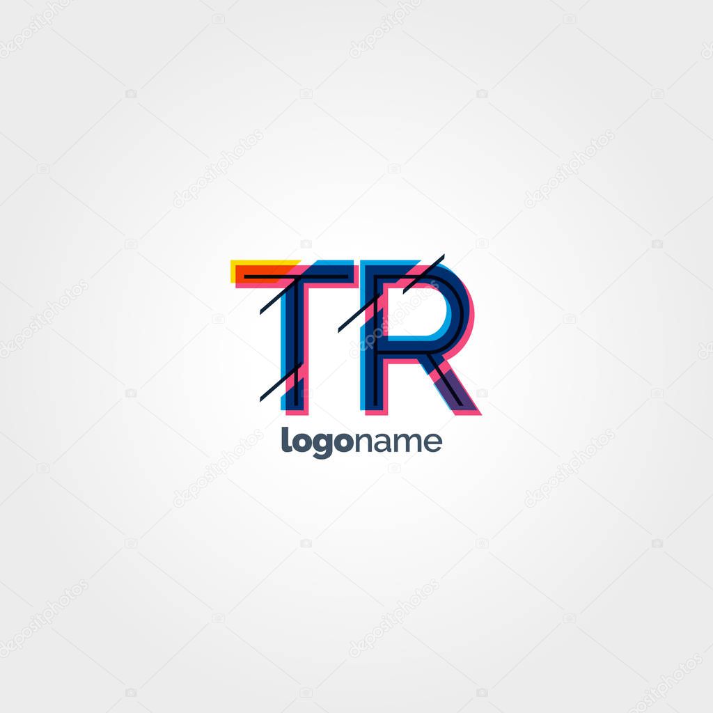 TR connected letters logo