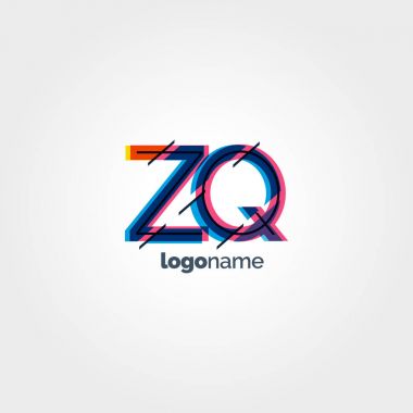 Bağlı Zq harf logo  