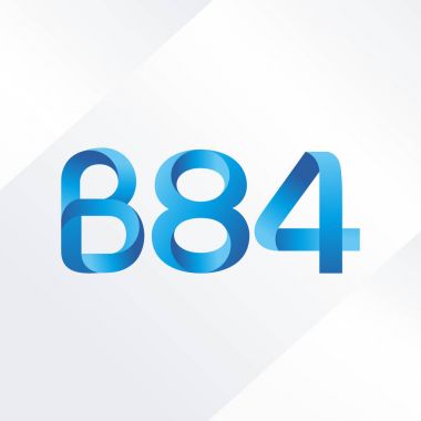 harf ve rakam logo B84
