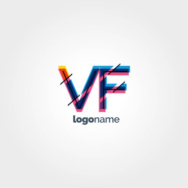 VF harf logo bağlı  