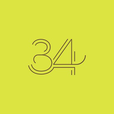 basamak çağdaş numarası 34 logosu