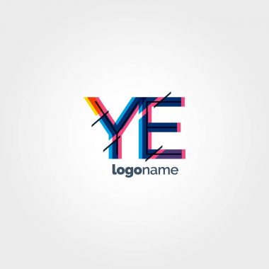 Siz çok renkli harfler logosu