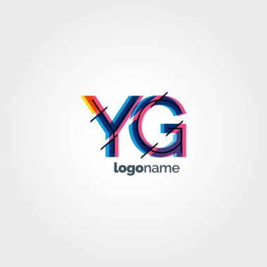 YG çok renkli logo harfleri